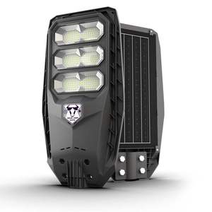 อัปเกรดไฟถนนพลังงานแสงอาทิตย์กลางแจ้ง300W 400W 500W 600W แบตเตอรี่เซ็นเซอร์เรดาร์ LiFePO4ทำงาน4วันที่ฝนตก - Product Image 2