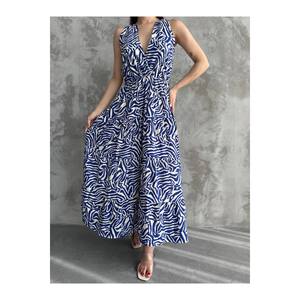 Abito Casual doppio petto in viscosa fantasia - Product Image 3