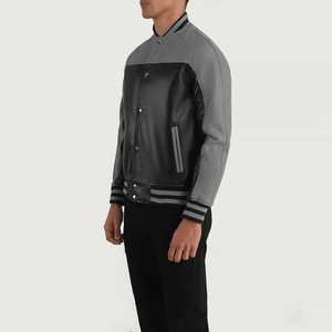 Veste universitaire vintage pour homme en coton 100% avec fermeture éclair et col montant personnalisé, très vendue - Product Image 5
