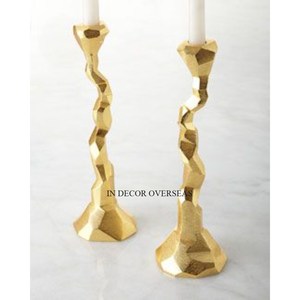 Silver Color Finishing Shiny Polished High Standard Quality Aluminum Casted Attractive Look <b>Candle</b> <b>Stick</b> <b>Holder</b> Candelabra - Product Image 6