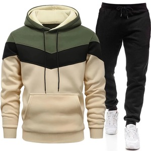 Chándal deportivo de moda para hombres y mujeres, chaqueta y pantalones de dos piezas para entrenamiento de gimnasia, proveedor de ropa de calle atlética con logotipo personalizado - Product Image 1