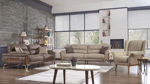 Best-Selling Chesterfield Italian-Style Modern Wood Sofa Set Removable Cover Modular Design for Living Room Apartments Hotels - Product Image 3