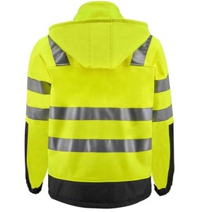 ZOHSUB POWER INDUSTRY Hi Vis ANSI Class 1 Reflective LED Flash Waterproof Windbreaker <b>Jacket</b> for Construction <b>Worker</b> Uniform - Product Image 3