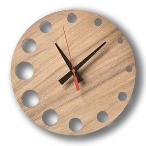 OUTIL DRIVEN DÉCORATION DE LA MAISON EN BOIS GRANDE horloge murale en bois Laser cercle en bois salon horloge murale - Product Image 5