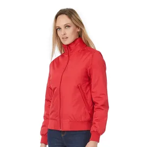<b>Women's</b> Custom Merchandise Crew Bomber Jacket <b>Raincoat</b> Style - Product Image 5