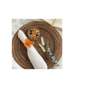 Porte-serviettes en tissu macramé de créateur de couleur fantastique pour décoration de table de mariage ou de fête de restaurant d'hôtel avec la meilleure finition - Product Image 5