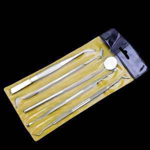 Kit de détartreur dentaire manuel en acier inoxydable de haute qualité avec pince et détartreur en forme de faucille - Product Image 4