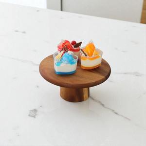 Support à gâteau en bois fait main de qualité supérieure pour la présentation des aliments, utilisé dans les boulangeries, les cafés, les restaurants, disponible à la vente - Product Image 5