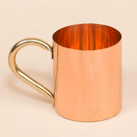 <strong>Top</strong> <strong>Selling</strong> Pure Copper Mug With Brass Handle Drinks Mug 500ml Drink Decorative Moscow Mug At Economical Price