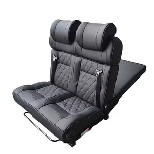 Asientos Plegables de Cuero PU AutoLiuma Personalizados para Camper Van y Autocaravanas - Conversión de Asiento a Cama para Uso Comercial - Product Image 1