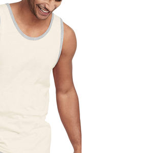 Nouvelle Arrivée 2026 Débardeurs de Sport pour Hommes Personnalisables avec Logo Brodé Vêtements de Sport Respirants Grandes Tailles Service OEM 100% Coton - Product Image 5