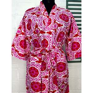 Kimono Ligero de Algodón, Estilo Boho Indio, con Estampado de Mandala, Lujoso, para Playa, Casa, Yate, Vacaciones y Salidas - Product Image 2