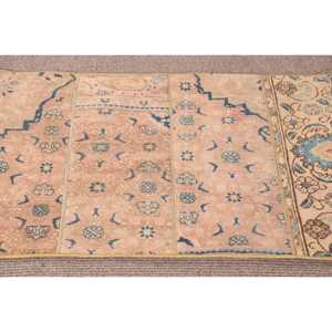 Alfombra Turca de 2.3x3.3 pies, Alfombra Vintage de Lana con Puntos Azules y Marrones - Product Image 4