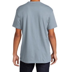 Camiseta Unisex de Lujo con Cuello Redondo y Logotipo Personalizado, Talla Grande para Hombre, Estilo Casual Pesado, 100% Algodón, Estilo Informal - Product Image 4