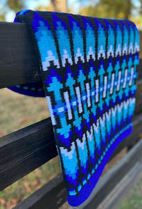 Western Show Horse Saddle Blanket Diseño de Nueva Zelanda Manta de sillín de lana hecha a mano Top Wool Saddle Pad Size - Product Image 4