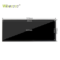 Wisecoco 12,3 Zoll 1920*720 FHD IPS TFT Bildschirmmodul In-Cell Touch Gestrecktes Bar-LCD-Display-Modul für Medizingeräte