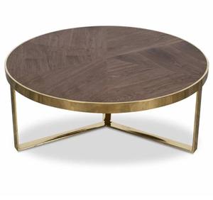 Modern Iron <b>Round</b> Furniture <b>Table</b> for Living Room Decor Golden Color <b>White</b> & Brown Top Modern Design Iron <b>Round</b> Furniture <b>Table</b> - Product Image 6