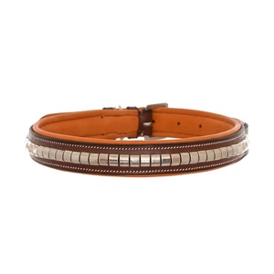 Conker Relleno de temporada Sier Clincher Collar de perro de cuero acolchado Productos para caballos - Product Image 1