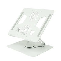 Support pour ordinateur portable en aluminium pliable et réglable à 360 degrés, portable, convertible, ergonomique, de table, couleur personnalisée, pour la maison et le bureau