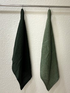 Serviette de cuisine 100% coton imprimé Design confort doux absorption rapide et séchage divers usages serviette de nettoyage écologique rouge - Product Image 4