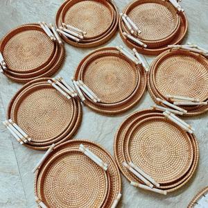 Transform Your Space with <b>Rattan</b>: Vietnam Finest <b>Rattan</b> Plates, Naturally Woven for Trendy Coasters and <b>Placemats</b> Handcrafts - Product Image 3