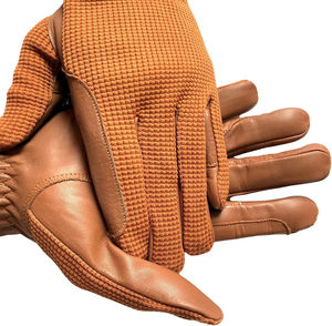 Gants d'équitation en cuir d'hiver de haute qualité 2024 avec poignées, design à doigts complets, pour usage sportif unisexe - Product Image 5
