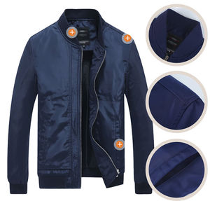 Vestes bomber pour hommes très vendues, 100% polyester, légères, respirantes, impression de logo personnalisée, coupe-vent, streetwear - Product Image 4