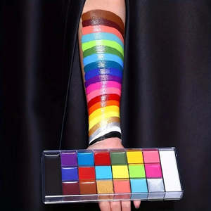 Pintura Corporal de Arcoíris para Halloween, Maquillaje Infantil para Festivales, Pintura al Óleo en Varios Colores - Product Image 2