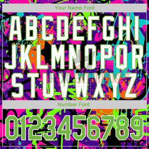 2024 Good Quality Custom Stitched Graffiti Pattern Neon Green-<b>White</b> 3D Sports Pullover Sweatshirt <b>Hoodies</b> - Product Image 6