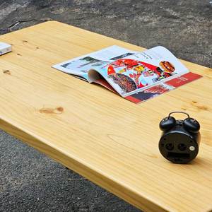 4cm Thick <b>Solid</b> Pine <b>Wood</b> <b>Desk</b> 140x70cm with Steel Hairpin Legs Minimalist Design SPD68166 - Product Image 6