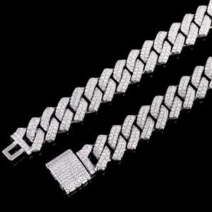 Hip Hop 10mm 12mm Ice Out Vvs1 Mossianite Cuban Link Chains 925 <b>Sterling</b> <b>Silver</b> <b>Men</b> Cuban Necklace Jewelry <b>Men</b> Hip Hop <b>Bracelet</b> - Product Image 6