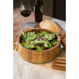 Ensaladera de madera personalizada de alta calidad para cenas, cubiertos de cocina para el hogar, precio al por mayor de S R Exports - Product Image 6