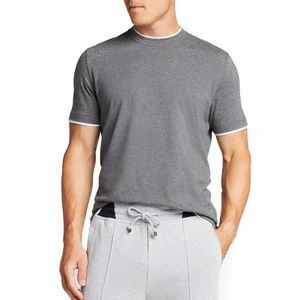 Camisetas de Verano Vintage de Manga Corta con Estampado Puff y Cuello Redondo para Hombre, 100% Algodón, Felpa, Transpirable, Corte Regular - Product Image 6