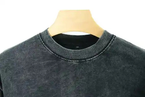 New Style Unisex Plain Vintage T-shirt Loose Fit High Quality 100% Heavy Cotton Oversized Acid <b>Wash</b> Breathable O-Neck Short - Product Image 5