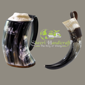 Société de fabrication de corne et tasse Viking en inde, fabriquée par Sheeri artisanat Viking corne, prix d'usine - Product Image 6