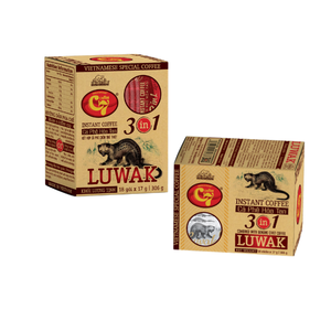 Premium Luwak 3in1 Goûté Non Laitier Crémier Vietnamien Café Instantané Hucafood Boîte Emballage Chocolat Sucre Crème Neutre - Product Image 2