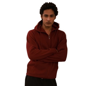 Sudaderas con Capucha Personalizadas, Lisas, con Estampado por Transferencia, 100% Algodón, Cierre de Cremallera, Corte Ajustado, Talla Grande, para Uso Casual - Product Image 1