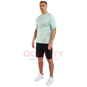 Camiseta clásica de manga corta para hombre, de algodón suave tela transpirable con cuello redondo, diseñada para ropa informal, gimnasio o comodidad de verano a la venta - Product Image 3
