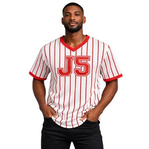 Maglia da Baseball Kappa Alpha Psi J5 Bianca con Ricamo in Ciniglia Nupe 1911 Fraternità Greca T-Shirt Premium in Rete per Uomo - Product Image 1