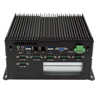 Komputer industri Dual core X86 komputer terpasang sistem barebone mini tanpa kipas komputer industri