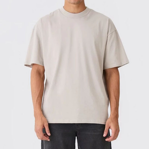 High Quality Boxy T <b>shirt</b> <b>Thick</b> Collar 350GSM Heavyweight Oversized Drop Shoulder 100%Cotton Luxury T <b>Shirt</b> for <b>Men</b> - Product Image 4