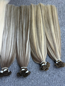 Extensions de cheveux humains vietnamiens crus vierges Ktips à pointe plate de couleur brune naturelle - Product Image 5