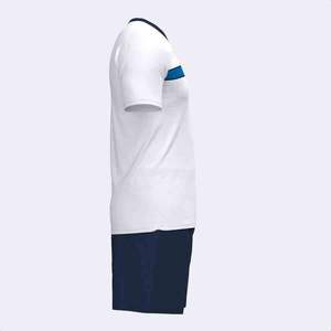 Uniforme de football 100% polyester de haute qualité panneau blanc bleu vêtements d'équipe personnalisés ensembles de coupe automatisés Service OEM inclus - Product Image 2
