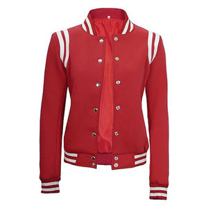 Chaquetas universitarias de gran tamaño para mujer, de punto transpirable, con soporte, acolchadas, personalizables para primavera y otoño, moda para exteriores - Product Image 1