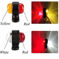 Feux de remorque de camion rouge ambre 12V, feux latéraux LED, feux de position, feux de dégagement pour camion, tracteur, feux de stationnement