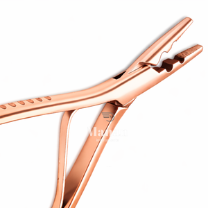 Pinzas para Extensiones de Cabello Color Oro Rosa, Herramienta Profesional para Crimpar Anillos Micro, para Instalación y Remoción de Microlink, Uso en Salón - Product Image 5