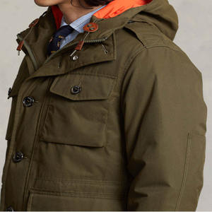 Chaqueta larga de invierno para hombre de moda resistente a la intemperie con capucha transpirable para clima frío - Product Image 5