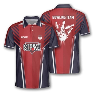 Stylish mens <b>bowling</b> jerseys built with comfortable lightweight fabric and printed graphics perfect for teams and clubs - Product Image 6