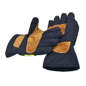 Guantes de Bombero EN659 Resistentes a Pinchazos de Tres Capas con Exterior de Piel de Vacuno y Forro Térmico de Aramida para Operaciones de Rescate - Product Image 2