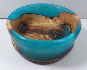 Tazón de Servir de Estilo Americano, Hecho a Mano con Resina de Madera de Alta Calidad, Ecológico y Duradero, para Uso en el Hogar y Restaurantes - Product Image 4